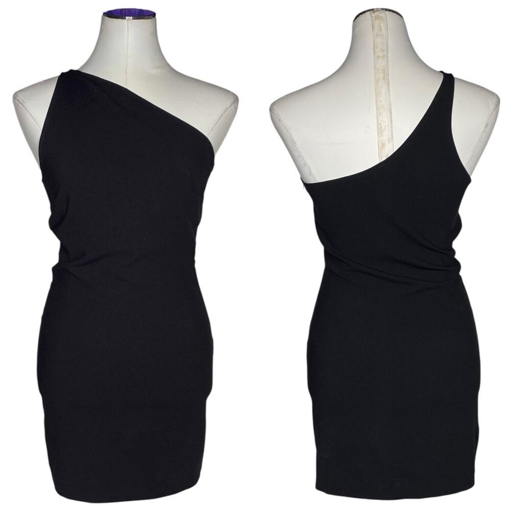 IRO x Anja Rubik Black One Shoulder Mini Dress size Medium